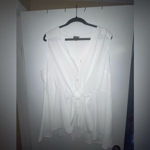 Torrid white dressy tank